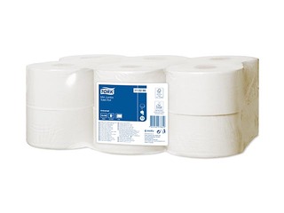 Tualettpaber Tork Universal Mini Jumbo T2, 2 kihti, valge, 12 rulli