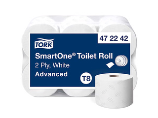 Tualettpaber Tork Smart One, 2 kihti, valge, 6 rulli