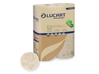 Tualetes papīrs Lucart Eco Natural 6.3, brūns, 3 slāņi, 30 ruļļi