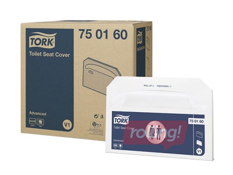 Индивидуальные бумажные покрытия на унитаз Tork,  250 шт.