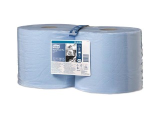 Industriālais papīrs Tork Plus Advanced, 2 slāņi, zils, 255m, 2 rulli