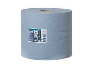 Industriālais papīrs Tork Plus Advanced, 2 slāņi, zils, 255m, 2 rulli