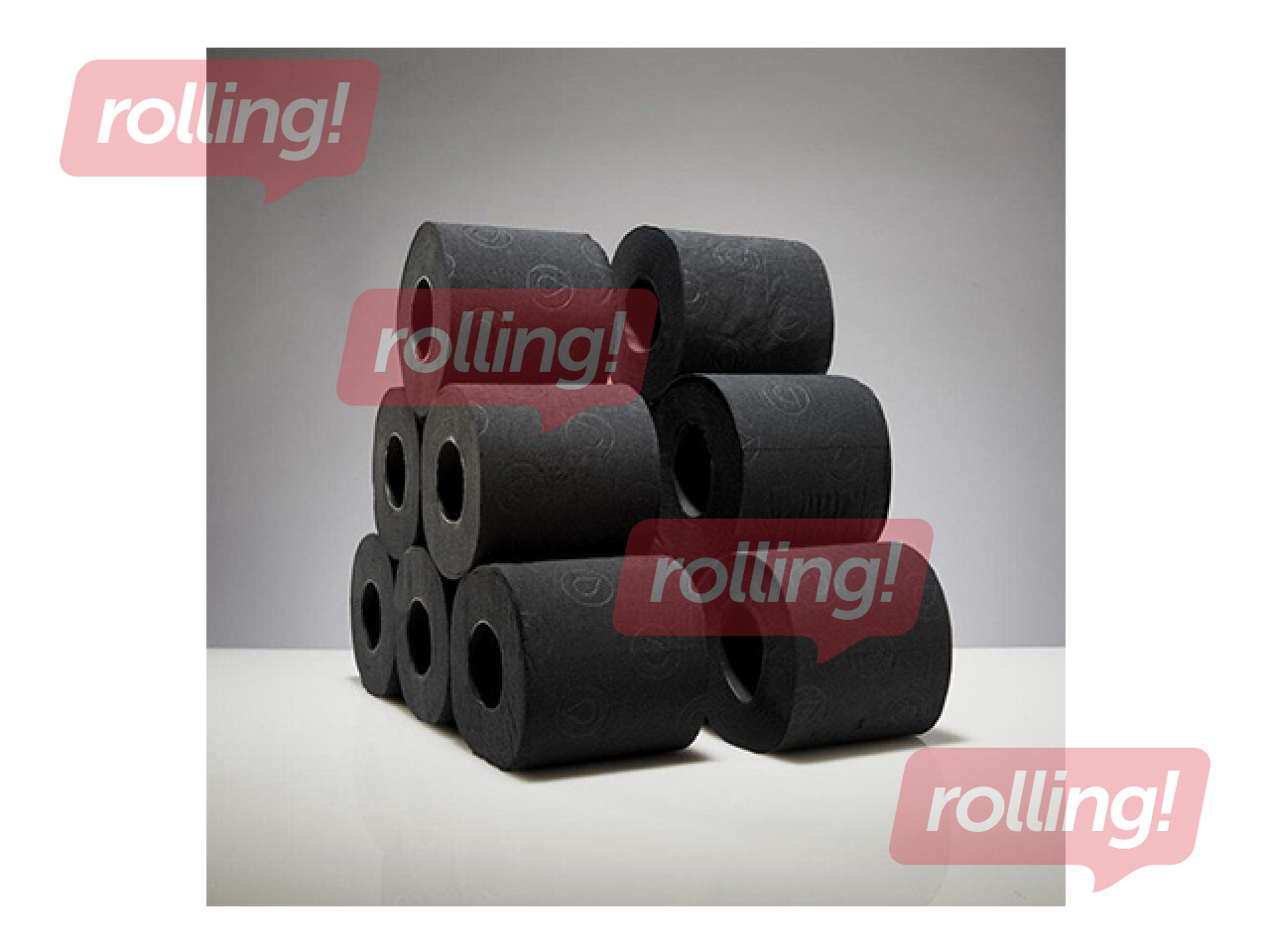 Toilet paper Renova, 6 rolls, 3 layers, black