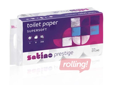 Tualetes papīrs Satino Prestige, 3 slāņi, 64 ruļļi 