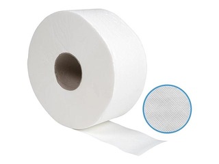 Туалетная бумага Amoos Mini Jumbo, T2, 120 м, 12 рулонов, 2 слоя, белая