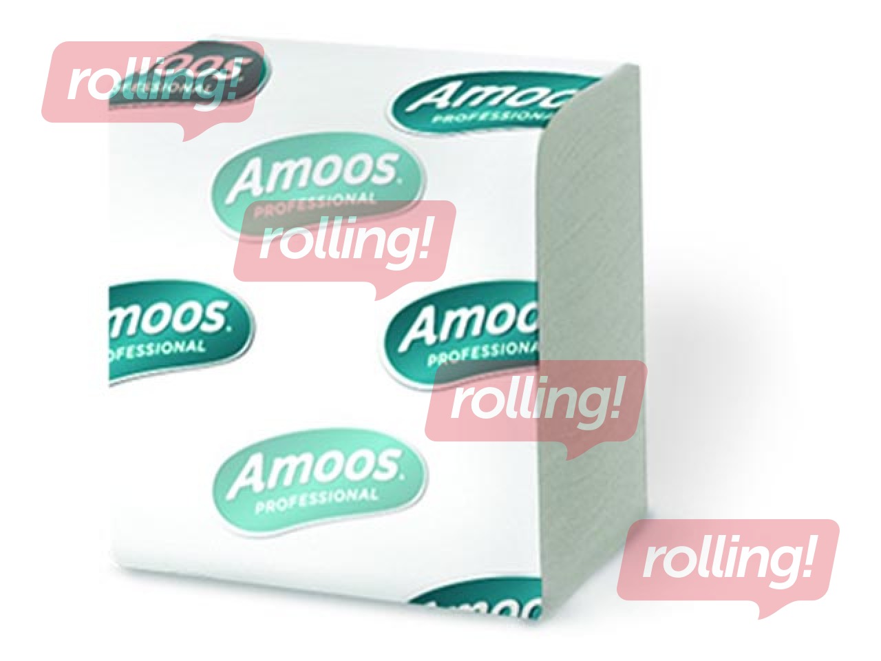 Tualetes papīrs loksnēs Amoos, 2 slāņi, T3, 11x21cm, 250 loksnes, 30 paciņas