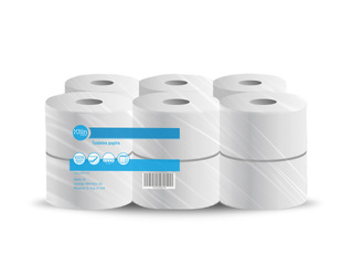 Toilet paper Kliin, Jumbo, 2-ply, 180m, 12 rolls