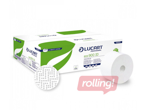 Tualetes papīrs Lucart Eco 900, 2 slāņi, balts, 12 ruļļi + AKCIJA! Pērc tualetes papīru Lucart Ec