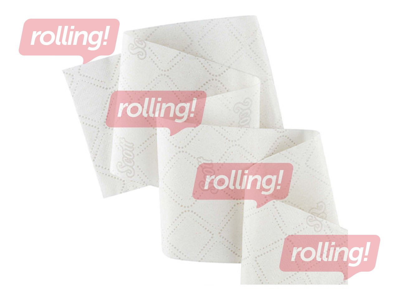 Tualetes papīrs ruļļos Scott Mini Jumbo, 2 slāņi, balts, 200m, 12 ruļļi