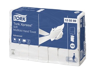 Kätepaber Tork Advanced  Soft H2, 21 pakki., 2 kihti, valge