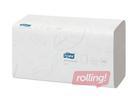 Листовые полотенца Tork Advanced Soft H2, 21 пач., 2 сл., белые