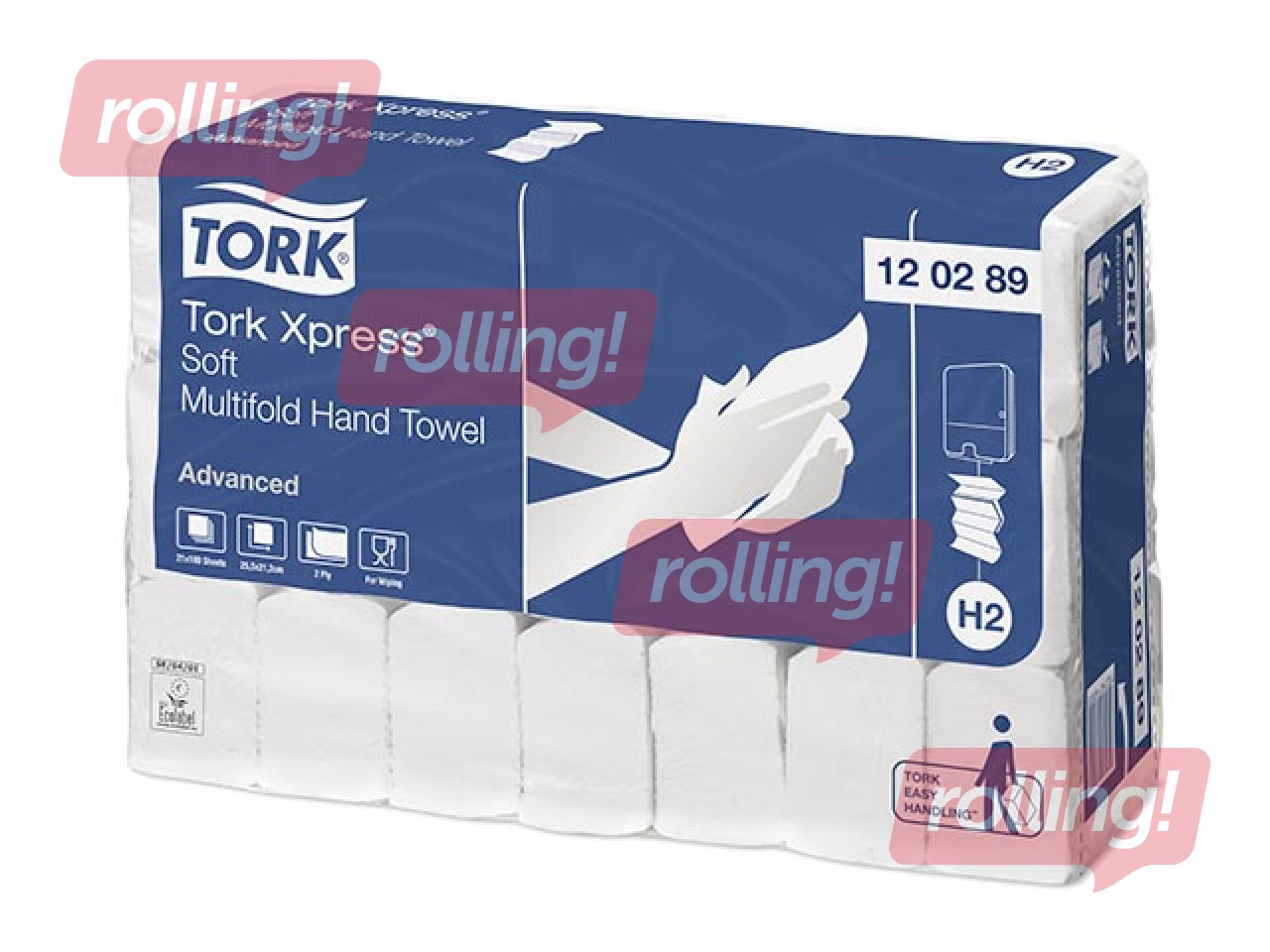 Листовые полотенца Tork Advanced Soft H2, 21 пач., 2 сл., белые