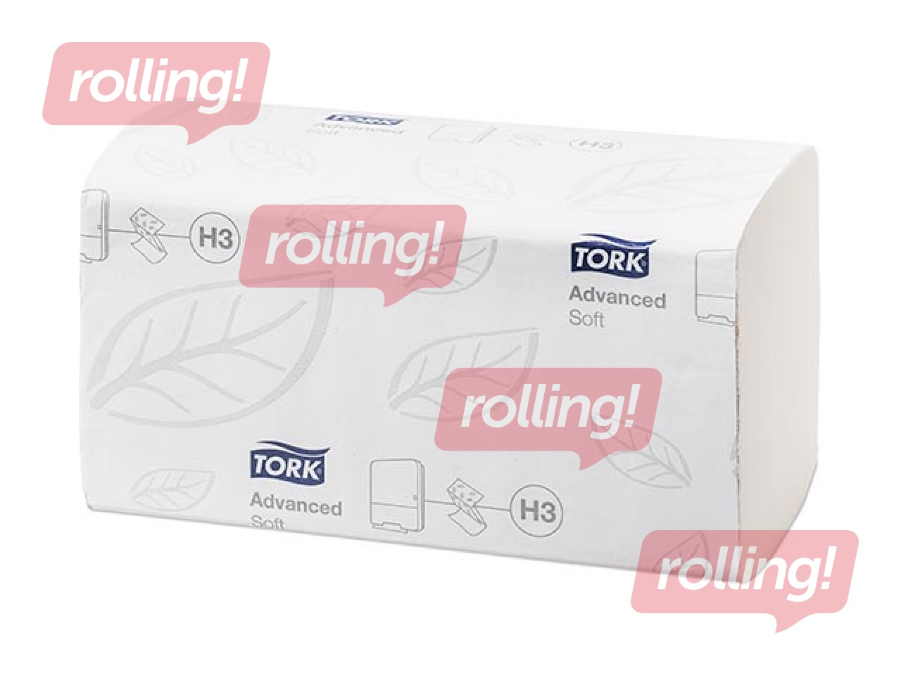 Papīra dvieļi Tork Advanced ZZ, H3, balti, 250 loksnes, 2 slāņi, 15 paciņas