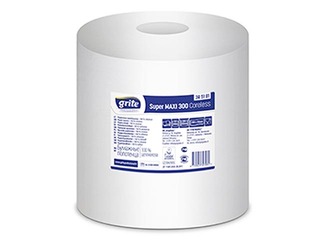Бумажные полотенца Grite Super Maxi 300м, 6 рулонов, 1 слой, белые
