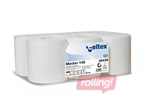Papīra dvieļi Celtex Master 140, 2 slāņi, 140m, 6 ruļļi