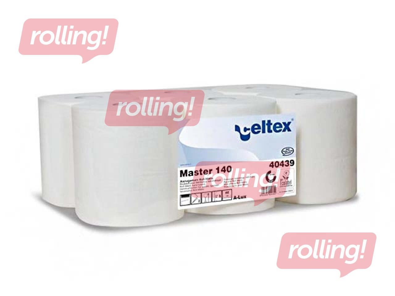 Papīra dvieļi Celtex Master 140, 2 slāņi, 140m, 6 ruļļi