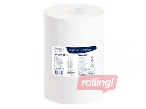 Papīra dvieļi Grite Super Coreless, 2 slāņi, 70m, 12 ruļļi