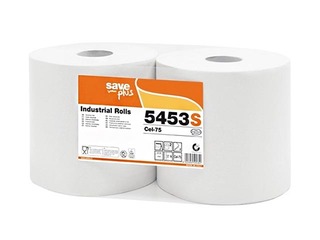 Industriālais papīrs Celtex Save Plus, 2 slāņi, balts, 280m, 2 ruļļi
