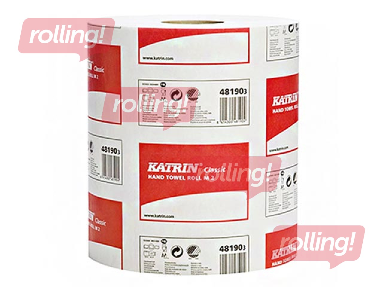 Papīra dvieļi Katrin Classic, M2, 2 slāņi, 152m, 6 ruļļi