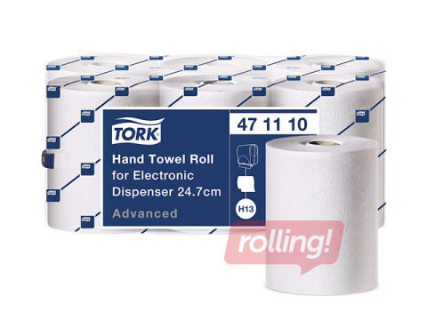 Papīra dvieļi Tork, H13, elektriskajam dozatoram, 2 slāņi, 143m, 6 ruļļi