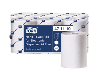 Papīra dvieļi Tork, H13, elektriskajam dozatoram, 2 slāņi, 143m, 6 ruļļi