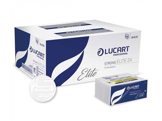 Papīra dvieļi Lucart Strong Z4, balti, 4 slāņi, 154 loksnes, 1 paciņa