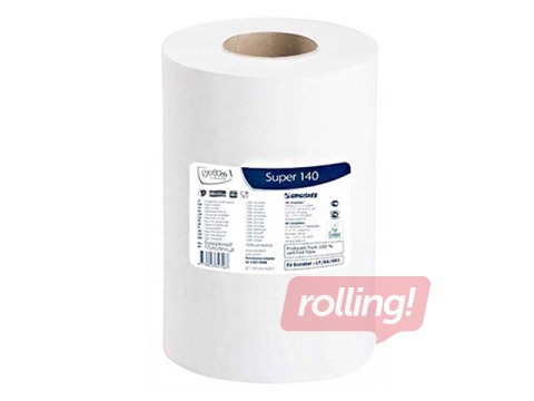 Papīra dvieļi Grite Super, 1 slānis, 140m, 12 ruļļi