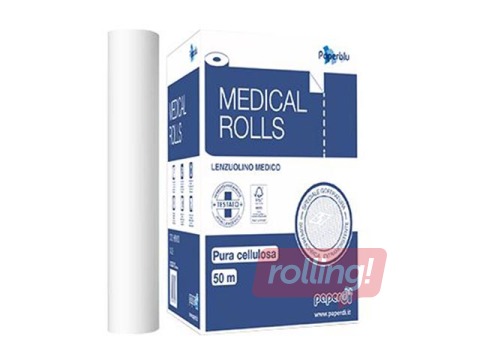 Sanitārais pārklājs Paperblu, 13x60cm, 2 kārtas, 135 loksnes, 50m, 9 ruļļi