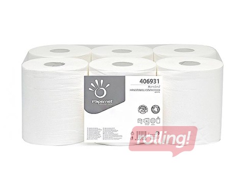 Papīra dvieļi Papernet Standart Midi, 1 slānis, 273.75m, 6 ruļļi