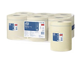 Paberrätikud Tork Reflex Basic M4, 6 rulli, 1 kiht, kollane