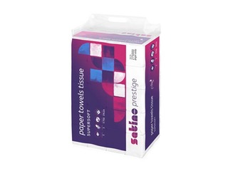 Paper towels in sheets Satino Prestige Z, 24x24 cm (narrow 8 cm), 25 packs