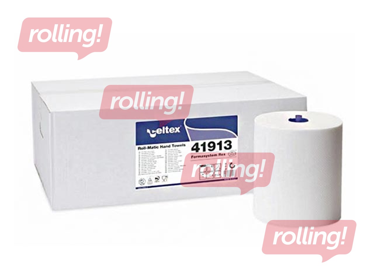 Paberrätikud Celtex Formasystem Rex 130m, Ø19, 6 rulli, valged