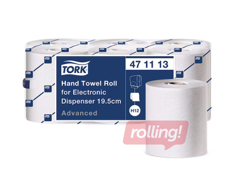 Papīra dvieļi Tork, H12, elektriskajam dozatoram, 2 slāņi, 143m, 6 ruļļi