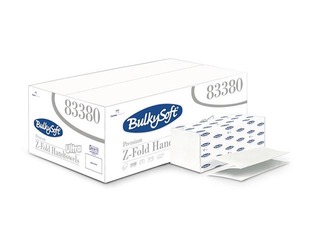 Papīra dvieļi Bulkysoft Premium, Z-fold, 2 slāņi, 150 loksnes, 25 paciņas