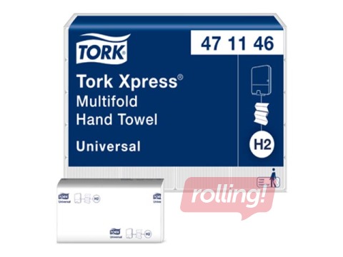 Käterätt Tork Xpress Multifold H2, 2 kihtis, valge, 20 pakk