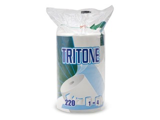Бумажное полотенце Celtex Tritone, 3 слоя, 53 м, белая, 1 рулон