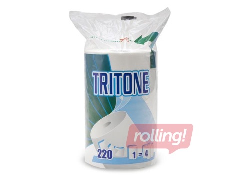 Papīra dvieļi Celtex Tritone, 3 slāņi, 53 m, balts, 1 rullis