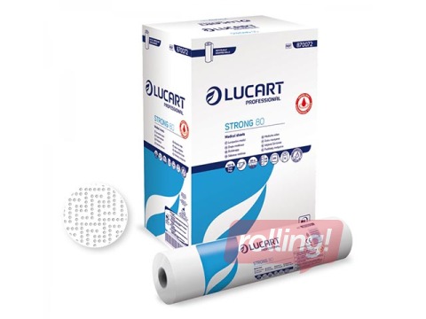 Sanitārais pārklājs Lucart Strong 80, 37x59cm, 2 kārtas, 216 loksnes, 80m