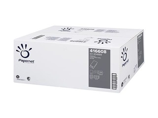 Papīra dvieļi Papernet Standart, V-locījums, 1 slānis, 250 loksnes, 20 paciņas