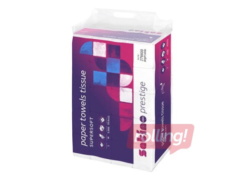 Бумажные полотенца Satino Prestige W, 120 листов, 2 слоя, 25 пачек