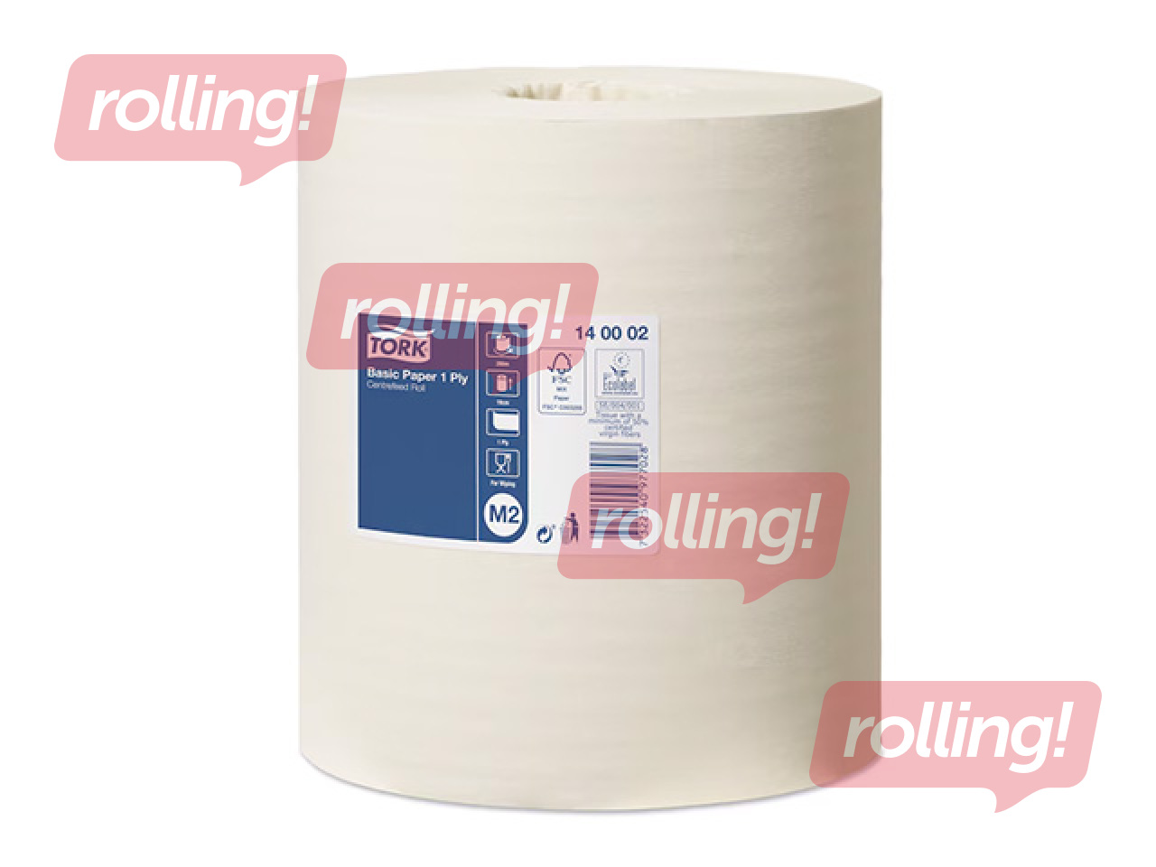 Papīra dvieļi Tork Basic, M2, 1 slānis, 280m, 6 ruļļi