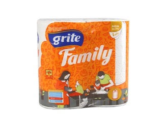 Papīra dvieļi Family, 2 slāņi, 15.3m, 2 ruļļi