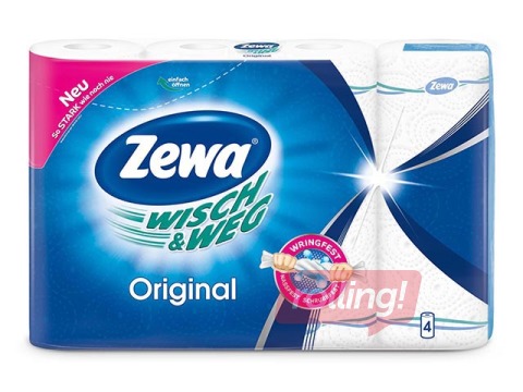 Papīra dvieļi Zewa Wisch & Weg Original, 4ruļļi