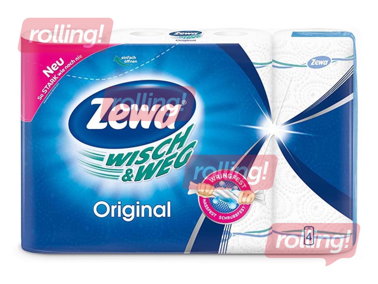 Papīra dvieļi Zewa Wisch & Weg Original, 4ruļļi