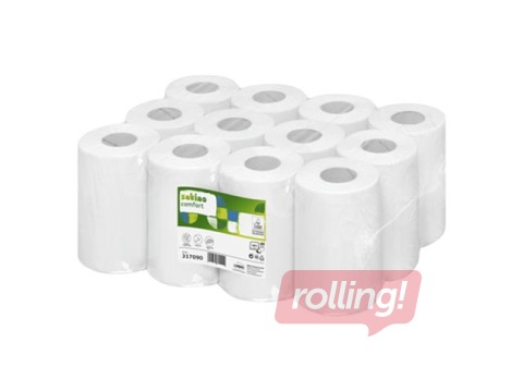 Papīra dvieļi Satino Comfort, 2 slāņi, 68m, 12 ruļļi