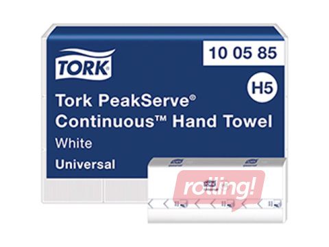 Paberikäterätikud lehtedena Tork Universal, PeakServe Continuous, H5, 1-kiht, 410 lehte, 12 pakk