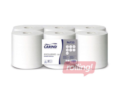 Бумажные полотенца Carind, Exclusive M2, 6 рулонов, 2 слоя, 150м