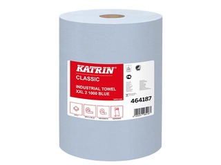 Бумажое полотенце Katrin XXL 2 Blue Laminated, e двухслойная, Ø 29 см, 2 шт., синий