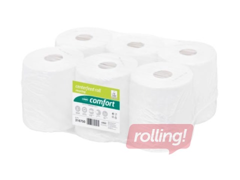 Papīra dvieļi Satino Comfort, 2 slāņi, 138m, 6 ruļļi
