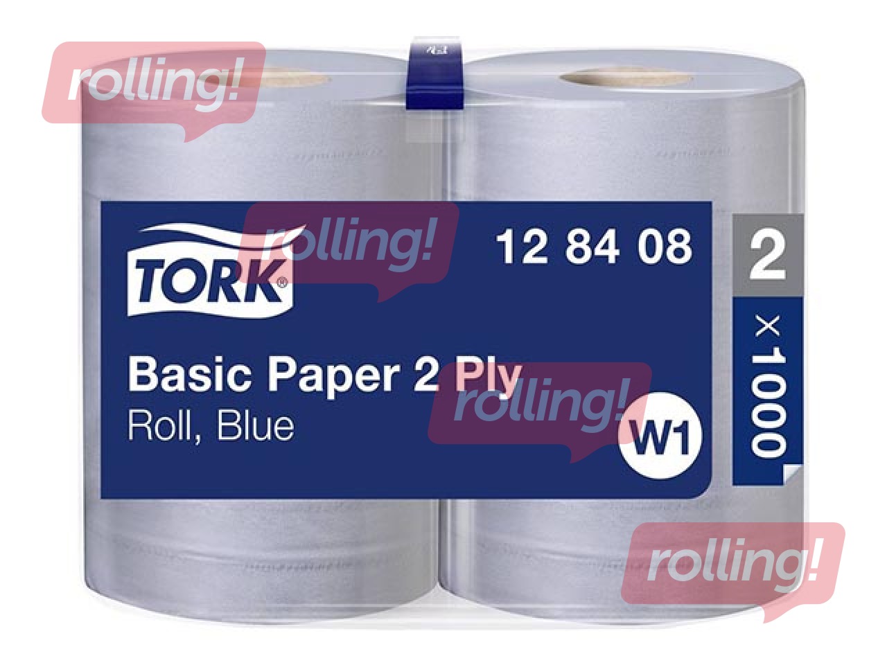 Industriālais papīrs Tork Basic, 2 slāņi, zils, 340m, 2 ruļļi